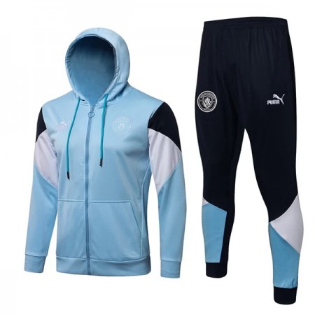 Manchester City Trainingsjack Capuchon 2022-23 Lichtblauwe